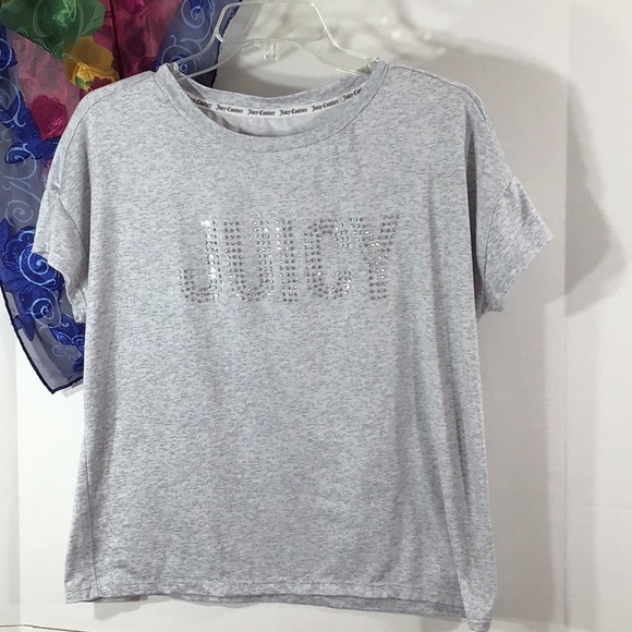 Juicy Couture gray short sleeve tee shirt M - Picture 3 of 7